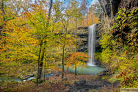 Bowers Hollow Waterfall in Autumn