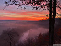 Sunrise over War Eagle River