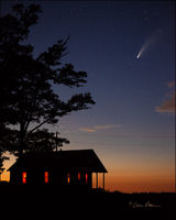 NEOWISE Comet at Dusk in the Ozarks