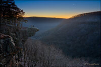 Venus over Hawksbill Crag