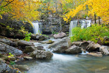 Twin Falls on Richland Creek