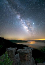 Milky Way and Tea Table Rocks