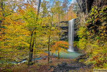 Bowers Hollow Waterfall in Autumn