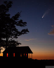 NEOWISE Comet at Dusk in the Ozarks