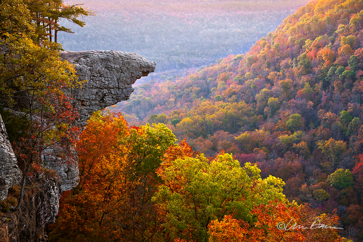 Taken just after sunrise, at the peak of fall color